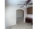This area includes a built-in office space and an open layout for versatile use at 9318 E El Paso St, Mesa, AZ 85207