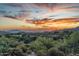 Expansive view overlooking desert landscape and golf course at sunset at 10020 E Relic Rock Rd # 18, Scottsdale, AZ 85262