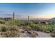 Expansive desert landscape featuring modern home designs, native plants, and mountain scenery at 10020 E Relic Rock Rd # 18, Scottsdale, AZ 85262