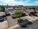 Aerial view of a charming home with well-kept landscaping, showcasing its curb appeal and neighborhood setting at 1757 W Argon St, Mesa, AZ 85201
