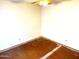 A view of a bedroom space featuring a ceiling fan and neutral walls at 1757 W Argon St, Mesa, AZ 85201