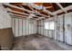 Spacious garage featuring exposed rafters, and a window at 1757 W Argon St, Mesa, AZ 85201
