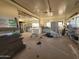 Spacious garage interior view at 7617 E Thunderbird Rd, Scottsdale, AZ 85260