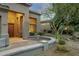 Inviting front entrance featuring desert-style landscaping at 11036 E Evans Rd, Scottsdale, AZ 85255