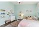 Well decorated bedroom with comfortable bed, unique lighting, and plenty of storage at 1901 W Mulberry Dr, Chandler, AZ 85286