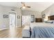 Bright main bedroom featuring hard surface floors and ensuite bathroom at 1901 W Mulberry Dr, Chandler, AZ 85286