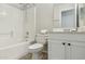 Bathroom with a shower over tub and modern sink at 20218 N 33Rd Pl, Phoenix, AZ 85050