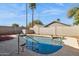 Inground pool with clear blue water at 20218 N 33Rd Pl, Phoenix, AZ 85050