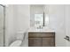 A bright bathroom with a marble countertop and neutral color palette at 25606 N 154Th Ln, Surprise, AZ 85387