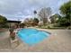 Inviting pool with a patio area, lush landscaping and plenty of room for entertaining and enjoying the outdoors at 4220 E Everett Dr, Phoenix, AZ 85032