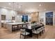 Open concept kitchen and dining area with modern furnishings and seamless flow at 10220 N 66Th St, Paradise Valley, AZ 85253