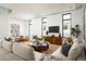Open-concept living room with neutral décor and hardwood floors at 10220 N 66Th St, Paradise Valley, AZ 85253
