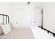 Bright bedroom offering white walls, a comfortable bed with a stylish, neutral comforter, and closet at 17816 W Oregon Ave, Litchfield Park, AZ 85340