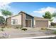Charming single-story home with a mix of stucco, stone, and siding, plus a desert landscape at 18510 W Tohono Dr, Goodyear, AZ 85338