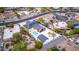 This modern home has a pool, beautiful landscaping, and multiple outdoor living spaces at 1955 E Greenway Rd, Phoenix, AZ 85022
