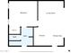 Simple floor plan showcasing the layout of the bedroom, bathroom, and kitchen at 1955 E Greenway Rd, Phoenix, AZ 85022