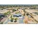 Expansive aerial view of the property showcasing the home and surrounding land at 28213 N Holly Rd, San Tan Valley, AZ 85143