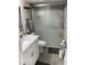 Bathroom features a glass shower, a stylish sink, and a gray accent at 4901 S Calle Los Cerros Dr # 206, Tempe, AZ 85282