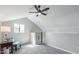 Upstairs bedroom featuring vaulted ceiling at 4901 S Calle Los Cerros Dr # 206, Tempe, AZ 85282