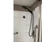Walk in shower featuring gray accents and a mounted shower head at 4901 S Calle Los Cerros Dr # 206, Tempe, AZ 85282