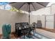 Secluded patio space with comfortable seating and decorative accents at 6240 N 16Th St # 37, Phoenix, AZ 85016