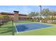 Community pickleball court with green and blue surface, net and fencing at 10134 W Cashman Dr, Peoria, AZ 85383