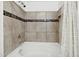 Bathroom bathtub with decorative tile backsplash and shower head at 1920 E Bell Rd # 1153, Phoenix, AZ 85022