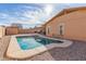 Backyard view of a pool and a house at 3408 W Taro Ln, Phoenix, AZ 85027