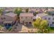 Beautiful aerial view showing the property, backyard, and neighborhood surroundings at 43524 W Bailey Dr, Maricopa, AZ 85138