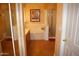 Bathroom featuring tile floors and a separate shower and tub at 455 W Gary Ave, Gilbert, AZ 85233