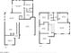 Detailed floor plan showcasing the layout of the rooms, including the kitchen, bedrooms, and living areas at 514 W Desert Ln, Phoenix, AZ 85041