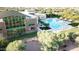 Aerial view of the community clubhouse and recreation pool at 6614 W Victory N Way, Florence, AZ 85132