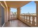 Covered balcony with a view of desert landscaping at 7950 E Camelback Rd # 310, Scottsdale, AZ 85251