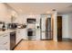 Modern kitchen featuring stainless steel appliances and white cabinetry at 7950 E Camelback Rd # 310, Scottsdale, AZ 85251