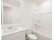 Clean bathroom with stylish vanity and shower-tub at 17434 W Eva St, Waddell, AZ 85355