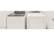 New Whirlpool washer and dryer ready for new owner at 17434 W Eva St, Waddell, AZ 85355