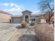 Charming single-story home featuring a well-maintained front yard, a two car garage, and an arched front entry at 29219 N Red Finch Dr, San Tan Valley, AZ 85143
