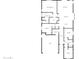 Detailed floor plan showcasing layout including the kitchen, bedrooms, living room, bathrooms, and garage at 29219 N Red Finch Dr, San Tan Valley, AZ 85143