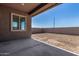 Backyard offering a blank slate with a block wall, perfect for creating an ideal outdoor retreat at 31476 N Hayweather Ln, San Tan Valley, AZ 85143