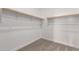 Bright walk-in closet featuring carpeted flooring and two wooden racks for ample storage at 31476 N Hayweather Ln, San Tan Valley, AZ 85143