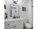 Well-lit bathroom with modern decor and fixtures, including a large mirror at 7407 E Polk St, Scottsdale, AZ 85257