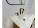 Bathroom vanity featuring white countertop and modern black faucet at 1215 E Cambridge Ave, Phoenix, AZ 85006