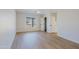 Bright, airy bedroom featuring wood-look floors, a ceiling fan, and a double window at 1215 E Cambridge Ave, Phoenix, AZ 85006