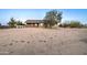 Single-story home exterior with a large backyard featuring desert plants at 12326 N Lang Rd, Florence, AZ 85132