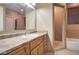 Bathroom featuring a vanity with sink and a walk-in shower at 12326 N Lang Rd, Florence, AZ 85132