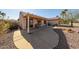 Secluded back patio with a pergola for outdoor enjoyment at 15712 W Eucalyptus Ct, Surprise, AZ 85374