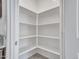 Walk-in pantry with ample shelving providing generous storage space at 25601 W Coles Rd, Buckeye, AZ 85326