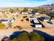 Aerial view of a neighborhood with houses and landscaping at 26631 S Lime Dr, Queen Creek, AZ 85142