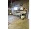 Commercial style utility sink featuring gray concrete block walls and industrial lighting at 2721 W Rose Ln, Phoenix, AZ 85017