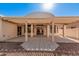 Rear patio with ample space to entertain with pergola for shade at 3354 N 157Th Ave, Goodyear, AZ 85395